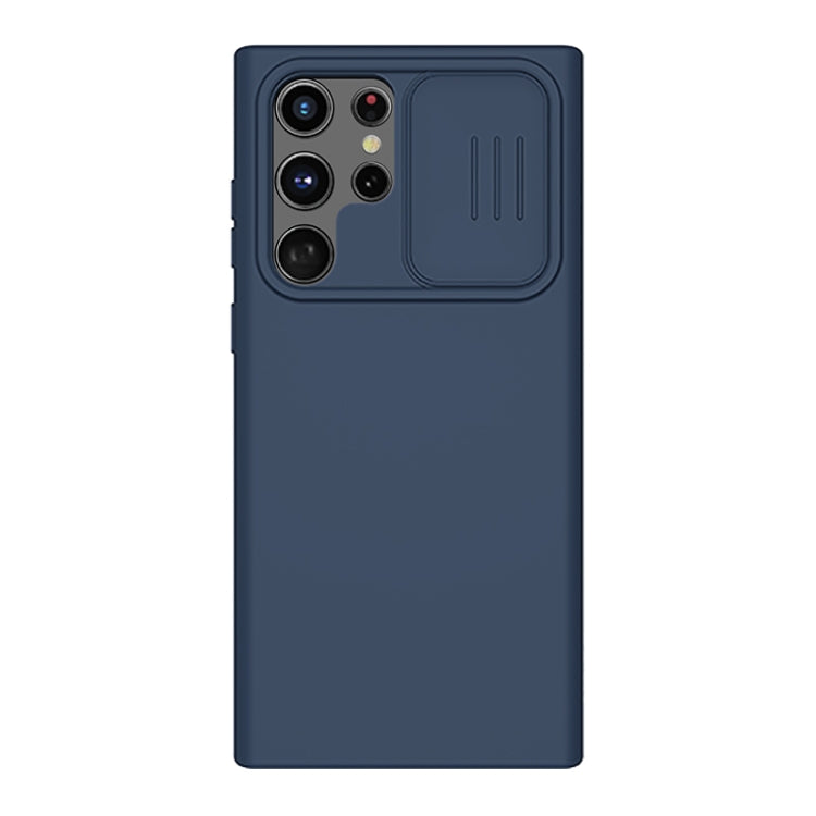 For Samsung Galaxy S22 Ultra 5G NILLKIN CamShield Liquid Silicone + PC Phone Case(Blue) - Galaxy S22 Ultra 5G Cases by NILLKIN | Online Shopping UK | buy2fix