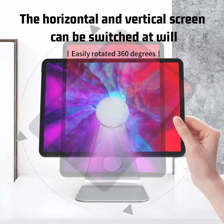 R-JUST PB01-13 L-shaped Magnetic Tablet Phone Desktop Holder(Silver) by R-JUST