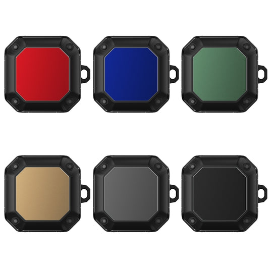 For Samsung Galaxy Buds 2 / Buds Pro / Buds Live / Buds 2 Pro Mecha Hardware TPU Earphone Protective Case with Hook(Red) by buy2fix