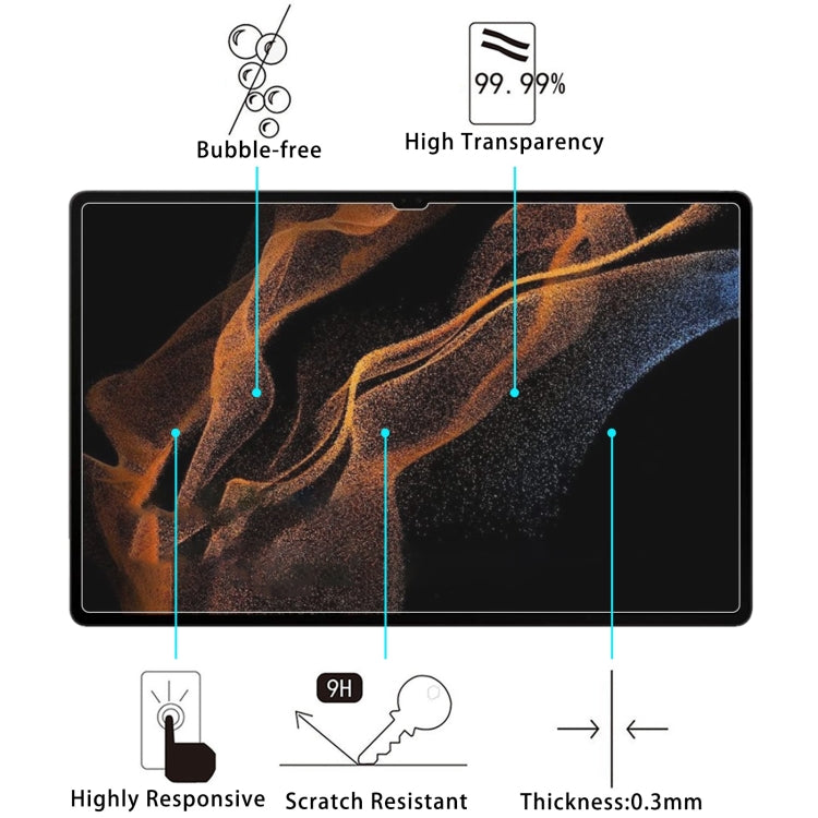 9H 2.5D Explosion-proof Tempered Tablet Glass Film For Samsung Galaxy Tab S8 Ultra / X900 - For Samsung Tab by buy2fix | Online Shopping UK | buy2fix
