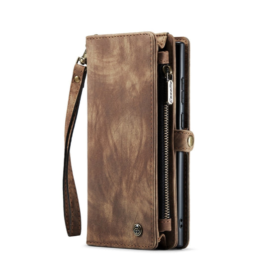 For Samsung Galaxy S22 Ultra 5G CaseMe-008 Detachable Multifunctional Horizontal Flip Leather Case(Brown) by CaseMe