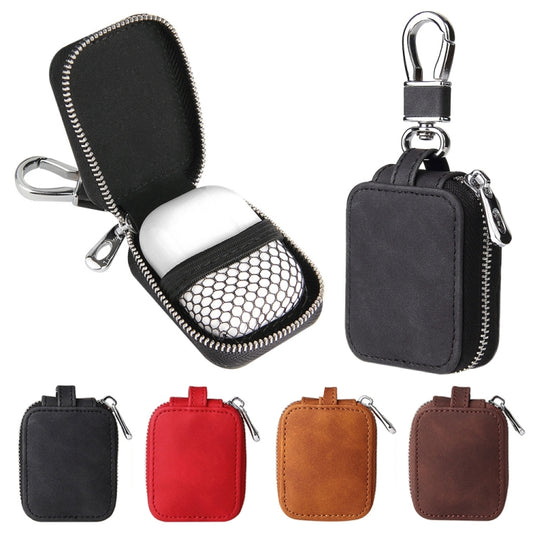 Leather Earphone Protective Case with Hook For Airpods 3 / Airpods Pro / Airpods 1 / 2(Black) by buy2fix