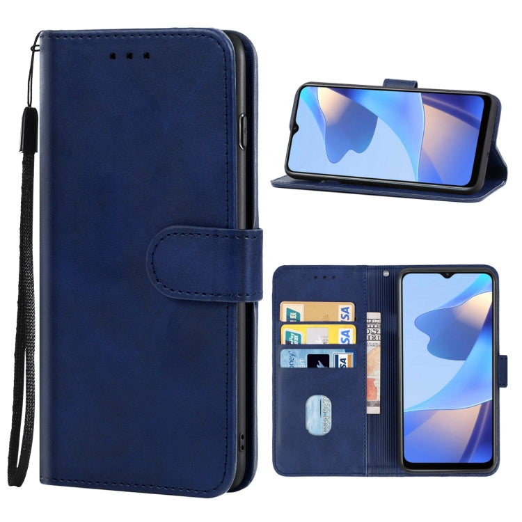 Leather Phone Case For OPPO A16s(Blue) - OPPO Cases by buy2fix | Online Shopping UK | buy2fix