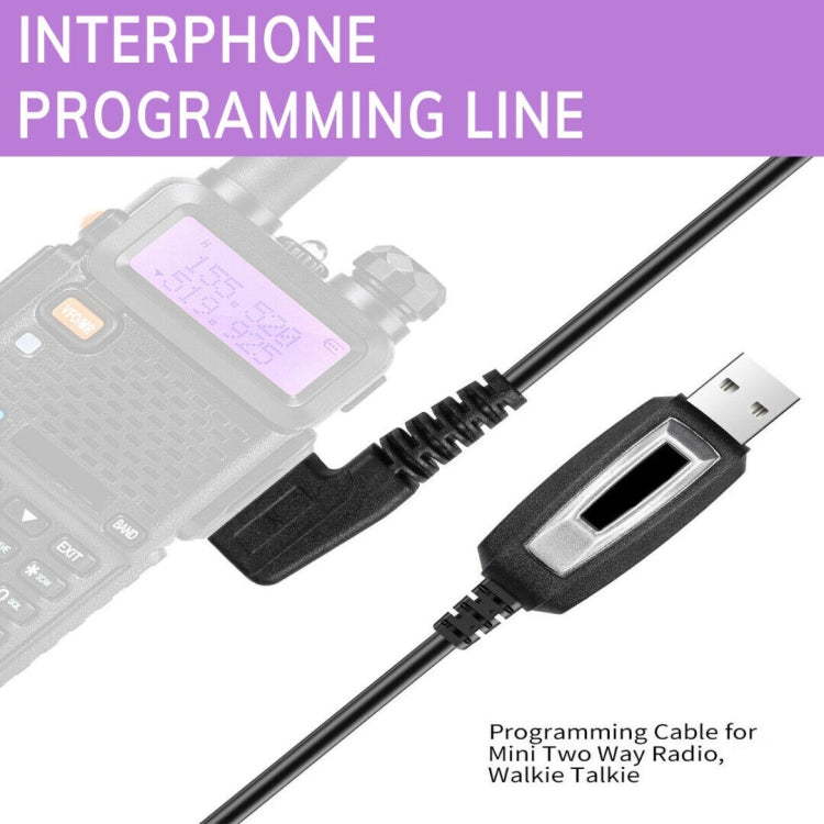 RETEVIS J9110P Dedicated USB Programming Cable for RT3S Series EDA0014386 / EDA0014407(Black) by RETEVIS