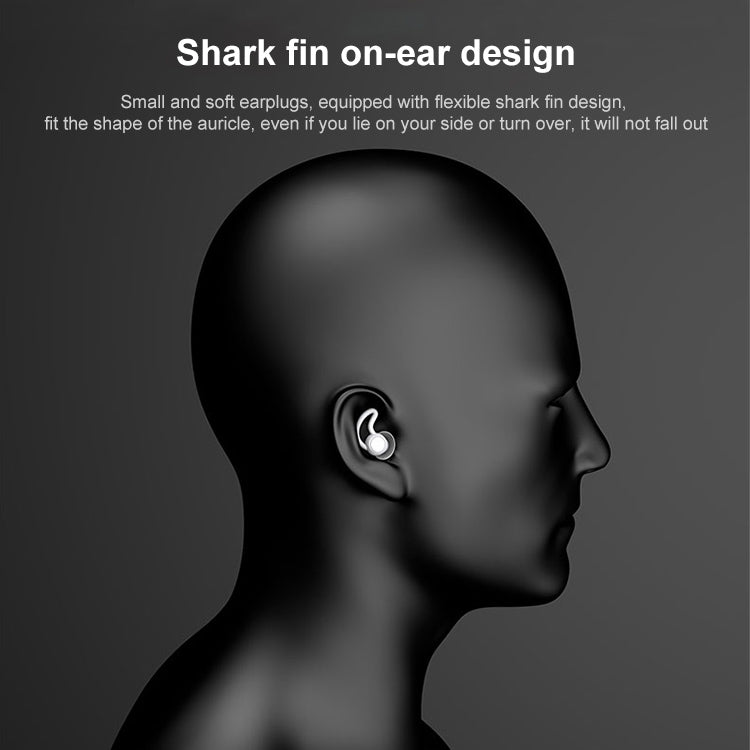 iMeBoBo A1 Shark Fin Version Nano Silicone Sleeping Noise Reduction Earplugs, Style:Two Layer(Grey) - Anti-dust & Ear Caps by buy2fix | Online Shopping UK | buy2fix