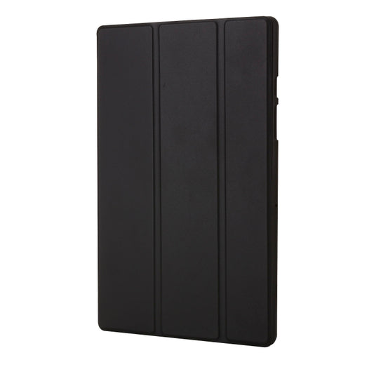 For Samsung Galaxy Tab A8 10.5 2021 TPU Three-fold Horizontal Flip Leather Case(Black) by buy2fix