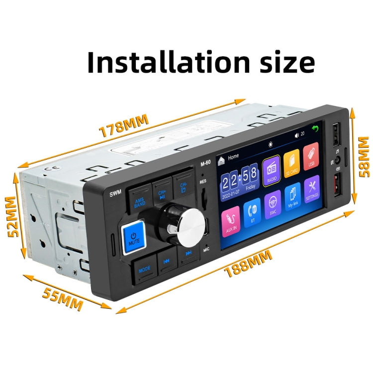 4.0 inch Touch Screen Car Radio Receiver Bluetooth MP5 Player with Remote Control - Car MP3 & MP4 & MP5 by buy2fix | Online Shopping UK | buy2fix