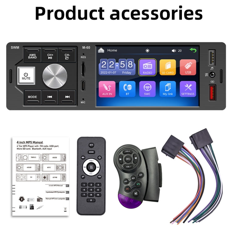 4.0 inch Touch Screen Car Radio Receiver Bluetooth MP5 Player with Remote Control - Car MP3 & MP4 & MP5 by buy2fix | Online Shopping UK | buy2fix