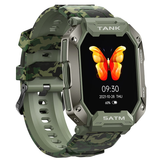 TANK M1 1.72 TFT Screen Smart Watch, Support Sleep Monitoring / Heart Rate Monitoring(Camouflage Green) by buy2fix