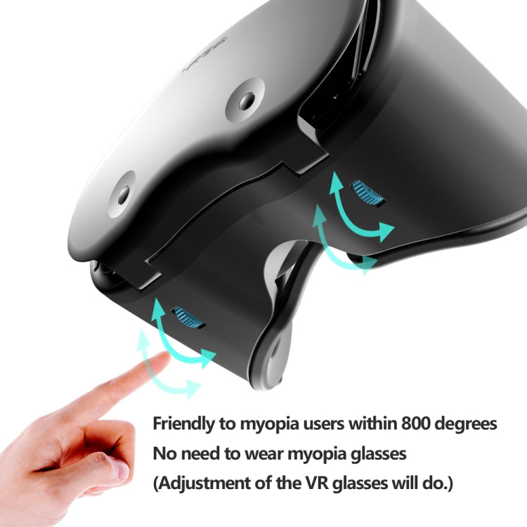 VRG PRO X7 Blu-ray Eye Protection VR Glass For 5-7 inch Mobile Phones - VR Headset by buy2fix | Online Shopping UK | buy2fix