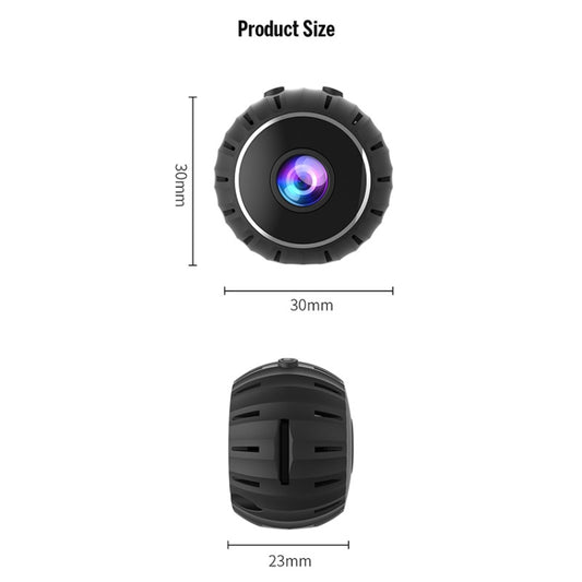 X10 HD Infrared Night Vision Mini WiFi Camera With Base(Black) by buy2fix