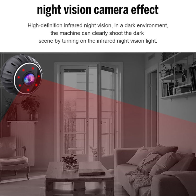 X10 HD Infrared Night Vision Mini WiFi Camera With Base(Black) - Mini Camera by buy2fix | Online Shopping UK | buy2fix