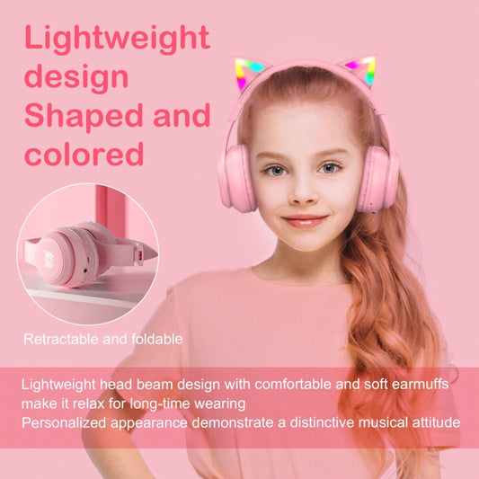 ONIKUMA B90 RGB Lighting Wireless Bluetooth Headphone (Pink) by ONIKUMA