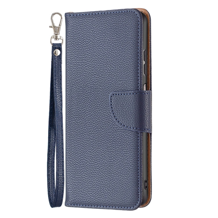 For Samsung Galaxy A23 5G Litchi Texture Pure Color Leather Phone Case(Dark Blue) - Galaxy Phone Cases by buy2fix | Online Shopping UK | buy2fix