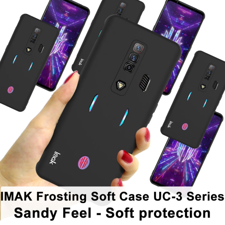 For ZTE nubia Red Magic 7 imak UC-3 Series Shockproof Frosted TPU Phone Case(Black) - ZTE Cases by imak | Online Shopping UK | buy2fix