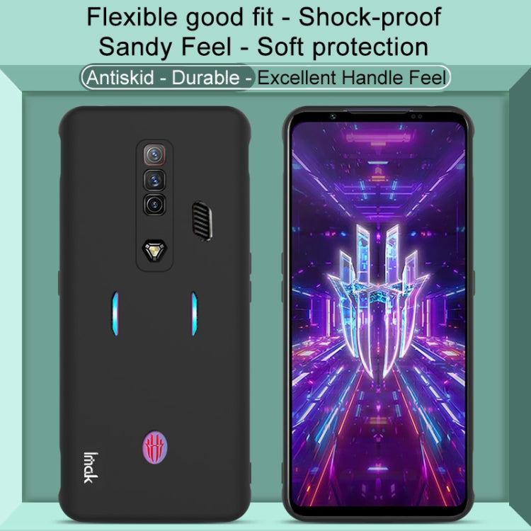 For ZTE nubia Red Magic 7 imak UC-3 Series Shockproof Frosted TPU Phone Case(Black) - ZTE Cases by imak | Online Shopping UK | buy2fix