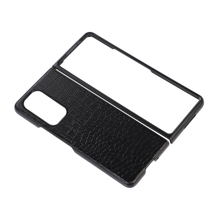 For Xiaomi Mi Mix Fold Crocodile Top Layer Cowhide Leather Phone Case(Black) - Xiaomi Cases by buy2fix | Online Shopping UK | buy2fix