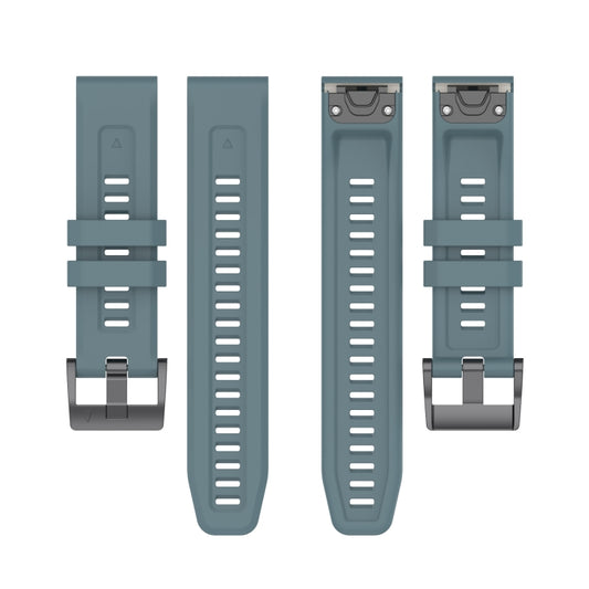 For Garmin Fenix 7 Quick Release Silicone Watch Band(Navy Blue) by buy2fix