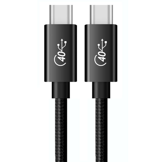 PD 100W USB-C / Type-C to USB-C / Type-C Compatible Thunderbolt 4 Full-function Data Cable, Cable Length:1m(Black Mesh) by buy2fix