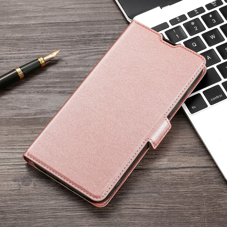 For vivo X60 5G Ultra-thin Voltage Side Buckle PU + TPU Leather Phone Case(Rose Gold) - vivo Cases by buy2fix | Online Shopping UK | buy2fix
