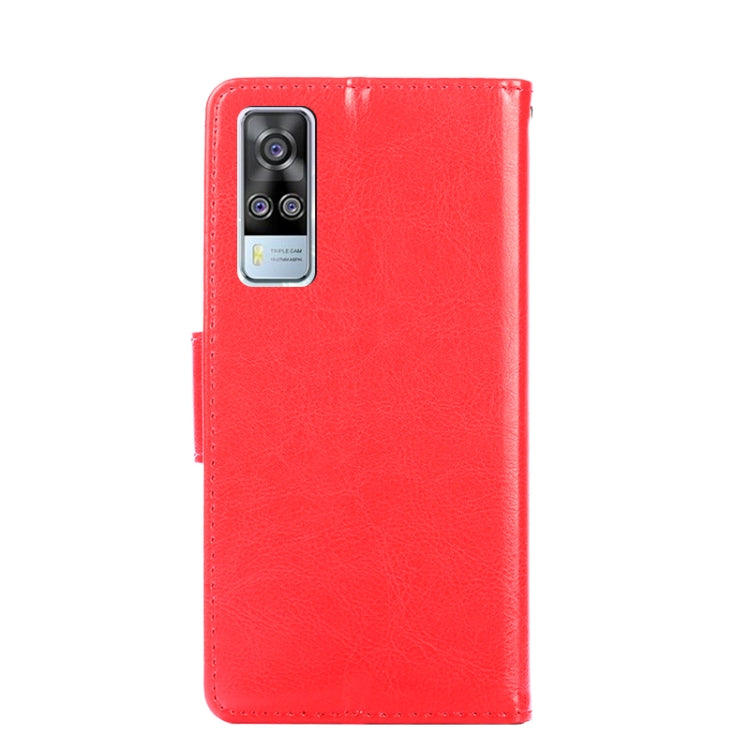 For vivo Y51 2020 4G Crystal Texture Leather Phone Case(Red) - vivo Cases by buy2fix | Online Shopping UK | buy2fix