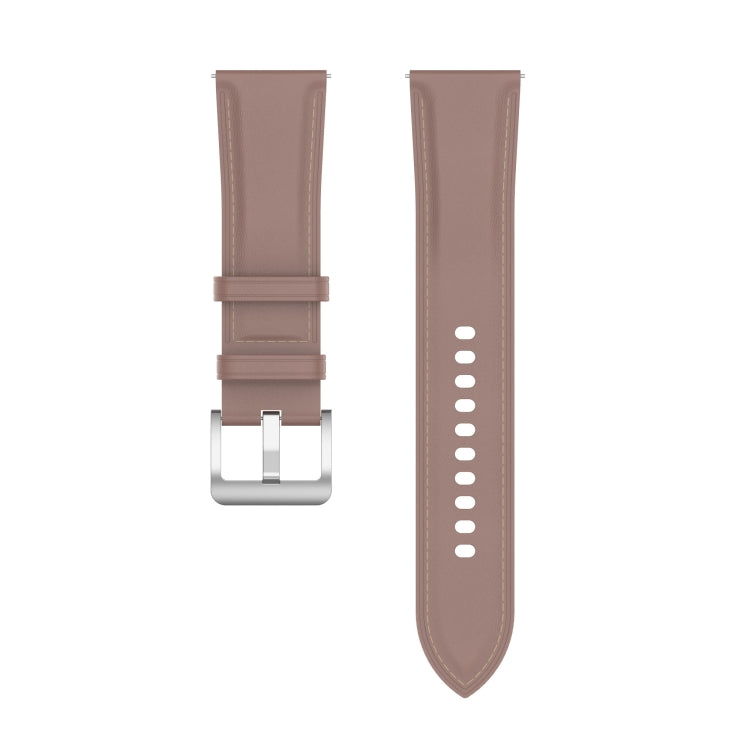 20mm Universal Genuine Leather Watch Band(Dark Pink) - 20mm Bands by buy2fix | Online Shopping UK | buy2fix
