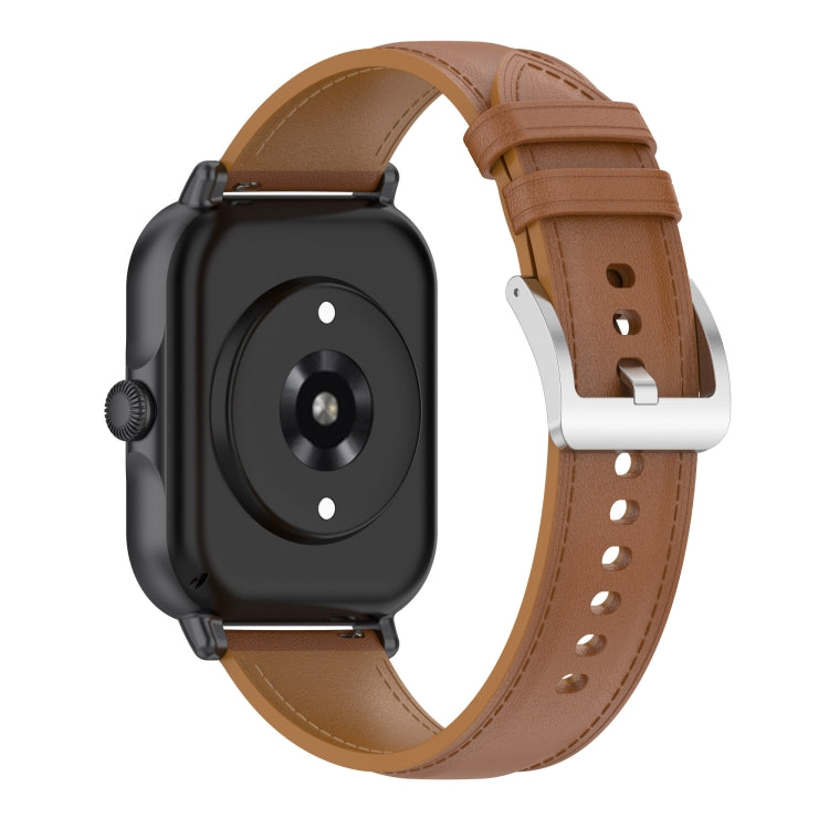 20mm Universal Genuine Leather Watch Band(Light Brown) - 20mm Bands by buy2fix | Online Shopping UK | buy2fix