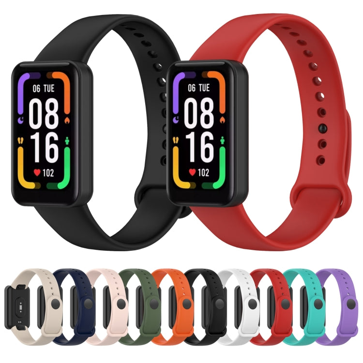 For Xiaomi Redmi Band Pro Solid Color Silicone Watch Band(Black) - Watch Bands by buy2fix | Online Shopping UK | buy2fix