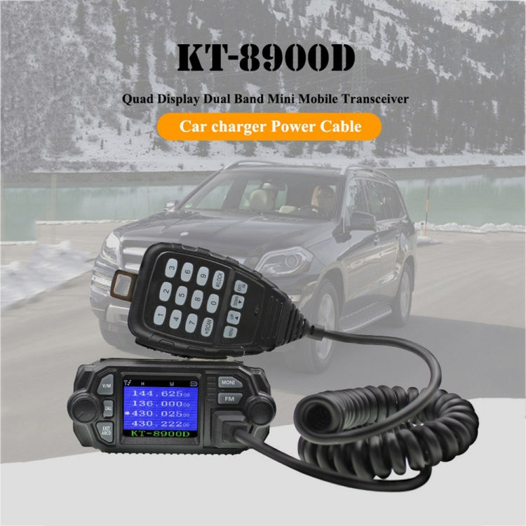 QYT KT-8900D Mini 25W Dual Band Mobile Radio Walkie Talkie for Car - Car Walkie Talkie by buy2fix | Online Shopping UK | buy2fix