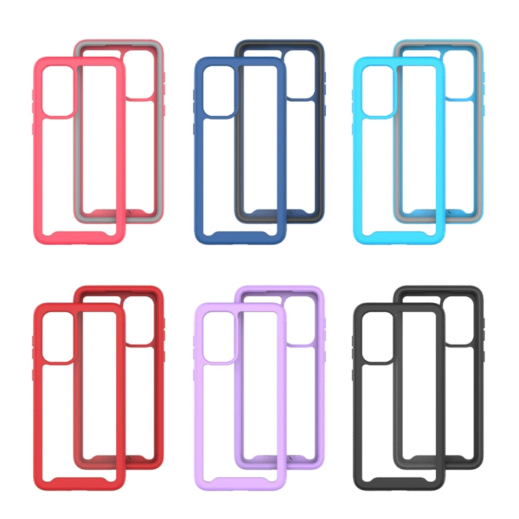 For Samsung Galaxy A73 5G Starry Sky Solid Color Series Shockproof PC + TPU Phone Case(Black) by buy2fix