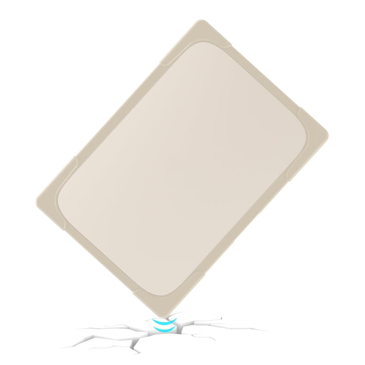 TPU + PC Two-color Anti-fall Laptop Protective Case For MacBook Pro 16.2 inch A2485 2021(Khaki) by buy2fix