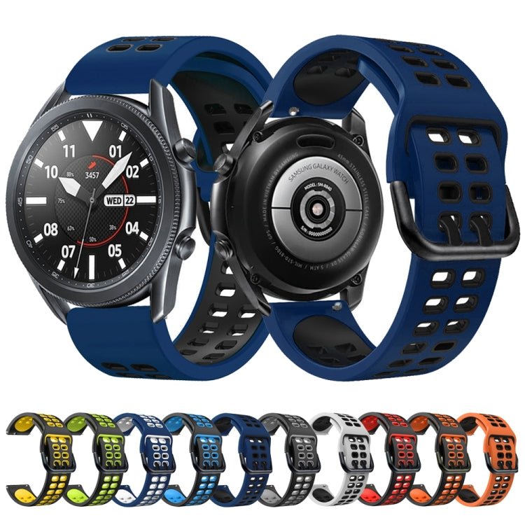 For Huawei Watch GT Runner Double Row Silicone Watch Band(Black Grey) by buy2fix