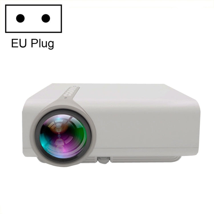 YG530 LED Small 1080P Wireless Screen Mirroring Projector, Power Plug:EU Plug(White) - LED Projector by buy2fix | Online Shopping UK | buy2fix