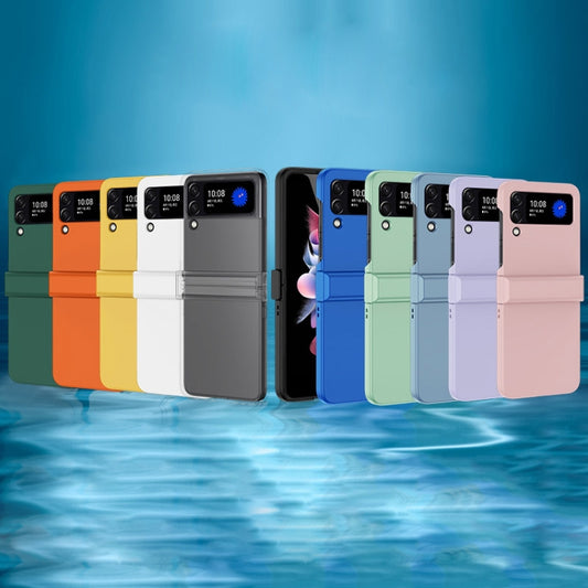 For Samsung Galaxy Z Flip3 5G PC Skin Feel Folding Phone Case(Black) by buy2fix