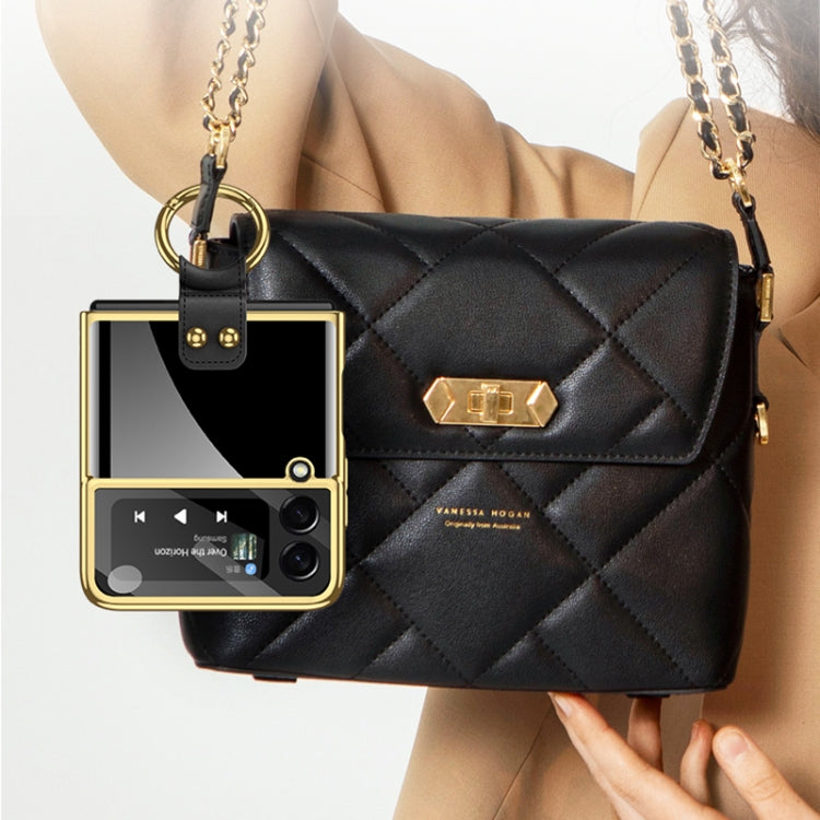 For Samsung Galaxy Z Flip3 5G GKK Integrated Solid Color Plating Phone Case with Ring Holder(Lavender Purple) by GKK