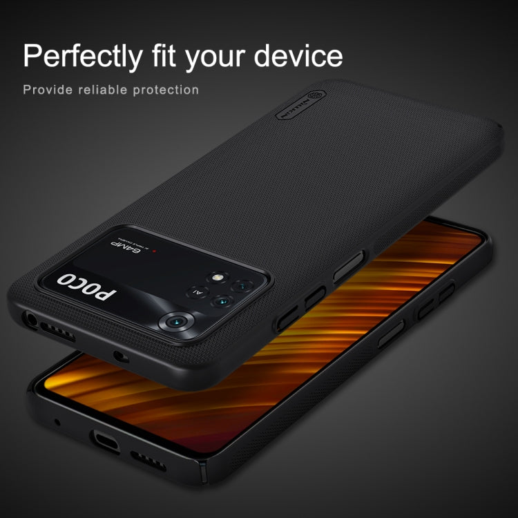 For Xiaomi Poco M4 Pro NILLKIN Frosted PC Phone Case(Red) - Xiaomi Cases by NILLKIN | Online Shopping UK | buy2fix