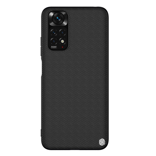 For Xiaomi Redmi Note 11 4G Global NILLKIN 3D Textured Nylon Fiber TPU Phone Case(Black) by NILLKIN