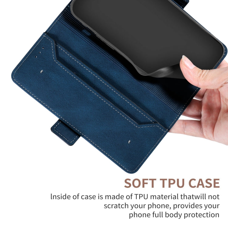 For Huawei P smart 2019 Stitching Side-Magnetic RFID Leather Phone Case(Royal Blue) - Huawei Cases by buy2fix | Online Shopping UK | buy2fix