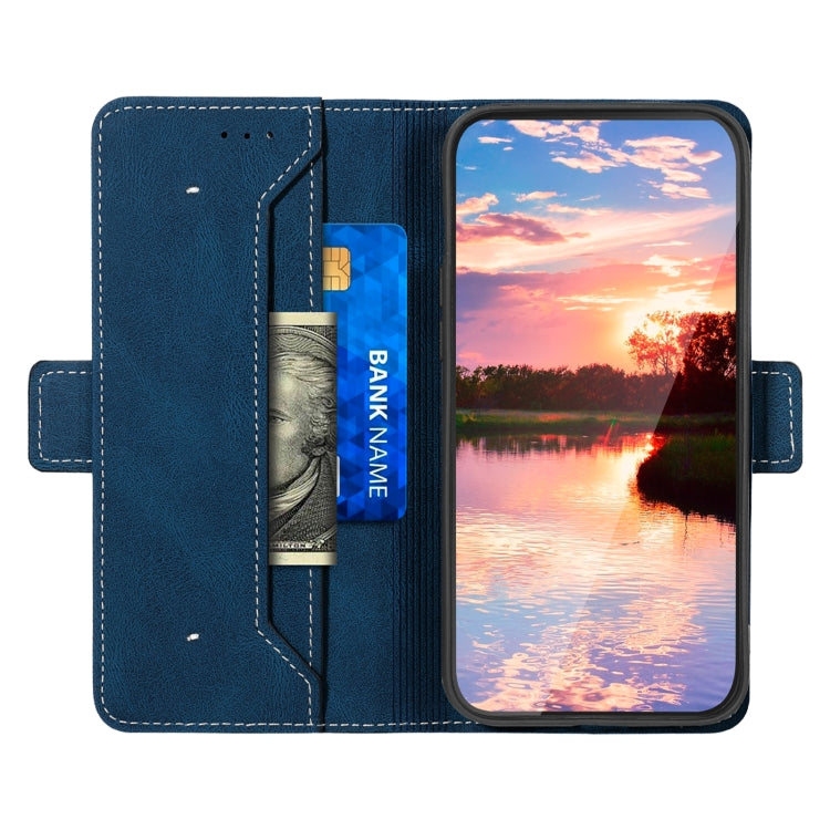 For Huawei P smart 2019 Stitching Side-Magnetic RFID Leather Phone Case(Royal Blue) - Huawei Cases by buy2fix | Online Shopping UK | buy2fix