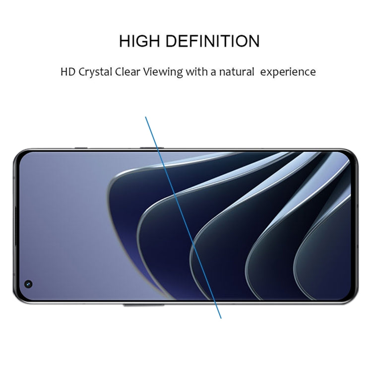 3D Curved Edge Full Screen Tempered Glass Film For OnePlus 10 Pro(Black) - OnePlus Tempered Glass by buy2fix | Online Shopping UK | buy2fix