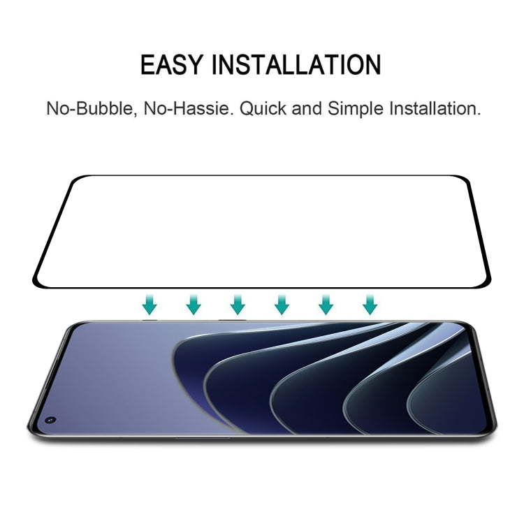 3D Curved Edge Full Screen Tempered Glass Film For OnePlus 10 Pro(Black) - OnePlus Tempered Glass by buy2fix | Online Shopping UK | buy2fix