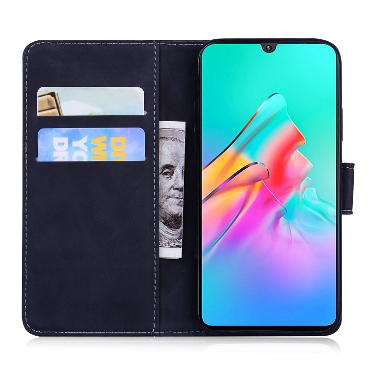 For Infinix Smart HD 2021 X612 Skin Feel Pure Color Flip Leather Phone Case(Black) - Infinix Cases by buy2fix | Online Shopping UK | buy2fix