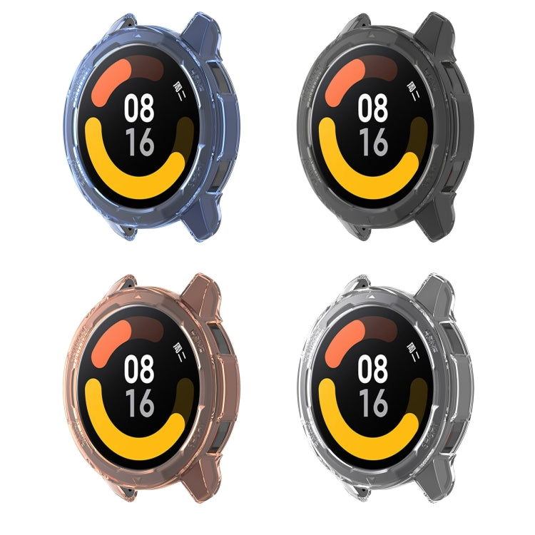 For Xiaomi Watch S1 Active / Watch Color 2 TPU Half-pack Watch Case(Transparent Black) by buy2fix