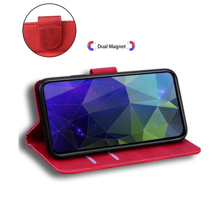 For Nokia XR20 Skin Feel Pure Color Flip Leather Phone Case(Red) - Nokia Cases by buy2fix | Online Shopping UK | buy2fix