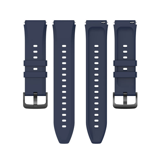 For Xiaomi Watch S1 22mm Protruding Head Glossy Silicone Watch Band(Midnight Blue) by buy2fix
