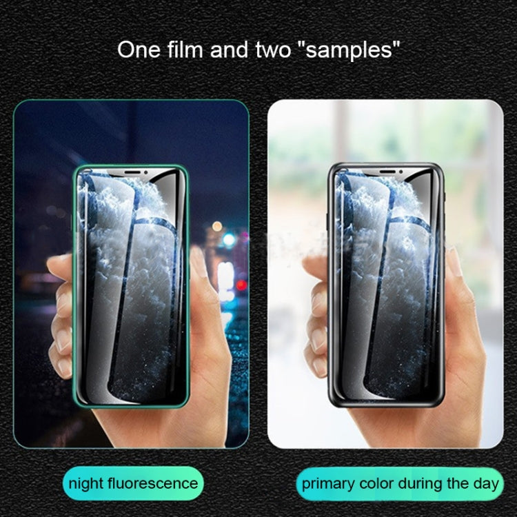 For iPhone 13 / 13 Pro Luminous Shatterproof Airbag Tempered Glass Film by buy2fix