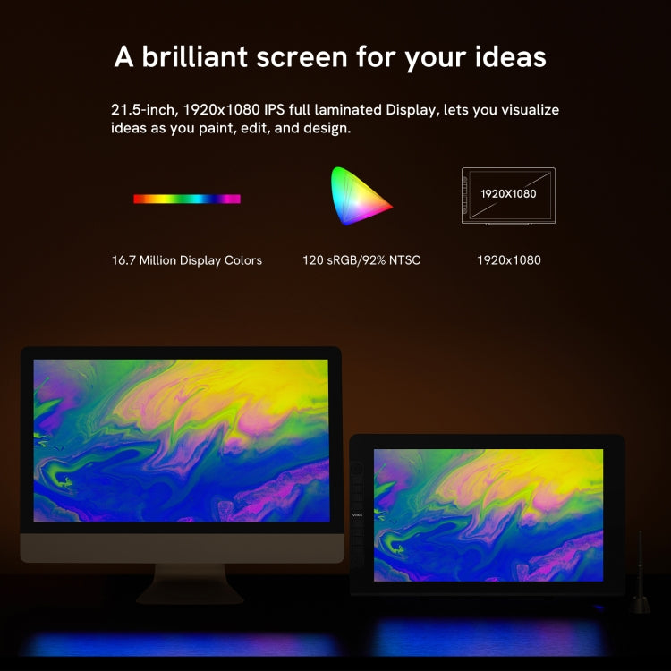 VEIKK VK2200 Pro 21.5 inch 8192 Levels Pressure Sensitivity Digital Drawing Board by VEIKK