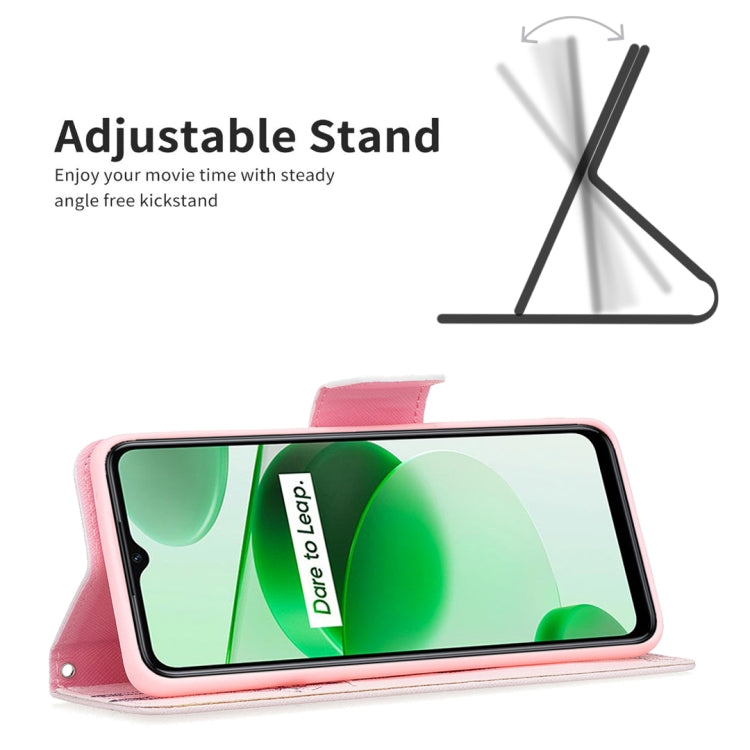 For OPPO Realme C35 Colored Drawing Pattern Leather Phone Case(Deer) - Realme Cases by buy2fix | Online Shopping UK | buy2fix