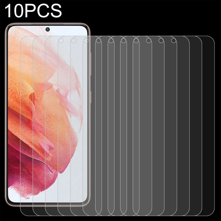 For Samsung Galaxy S21 5G 10pcs 0.26mm 9H 2.5D Tempered Glass Film, Fingerprint Unlocking Is Not Supported - Galaxy Tempered Glass by buy2fix | Online Shopping UK | buy2fix