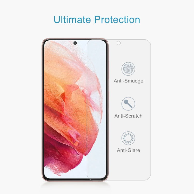 For Samsung Galaxy S21 5G 10pcs 0.26mm 9H 2.5D Tempered Glass Film, Fingerprint Unlocking Is Not Supported - Galaxy Tempered Glass by buy2fix | Online Shopping UK | buy2fix